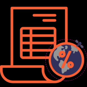 Infographic on global percentages and documents