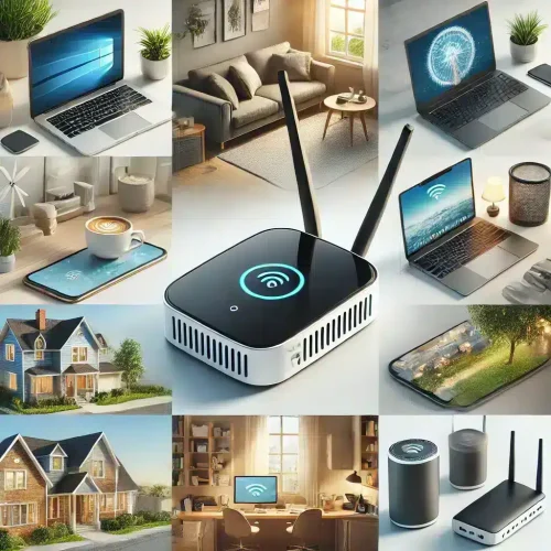 WLAN router in different environments and devices.